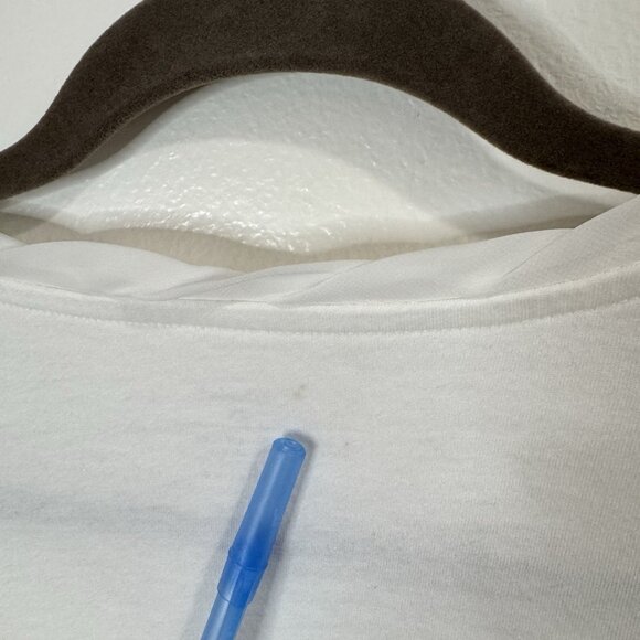 CJ Banks Shirt Set of 2 Size 2X White Green Blue Paisley Floral Blouses Stretch - Picture 9 of 12